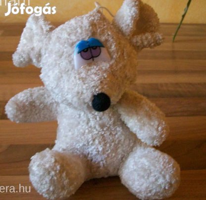 Merengő szemű fehér egér plüss