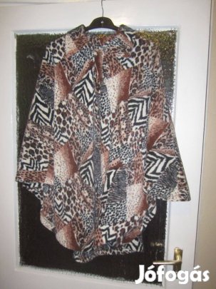 Méret nélküli mintás thermo poncsó