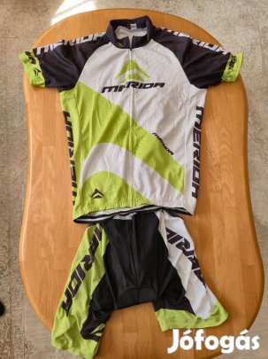 Merida kerékpáros ruha szett mez + nadrág L-es méret
