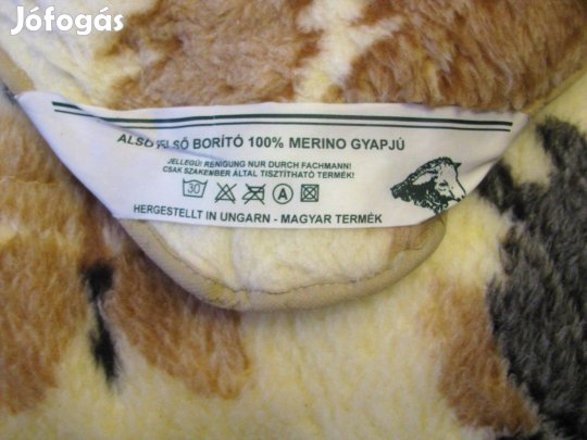Merinó gyapjútakaró új szett 180x125 és 60x60 gyönyörű fél ár