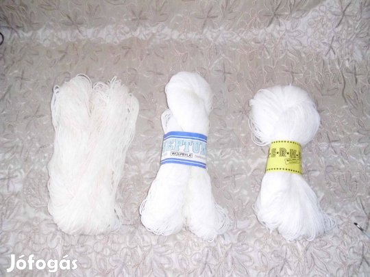 Merkur - Neptun fehér - krém fonal 100-100-100g