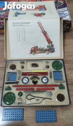 Merkur fém építőkészlet ritkaság Retro Fém építőkészlet