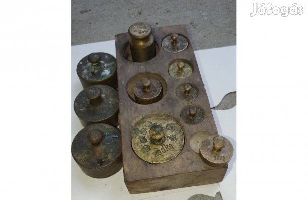 Mérlegsúly készlet réz, eladó