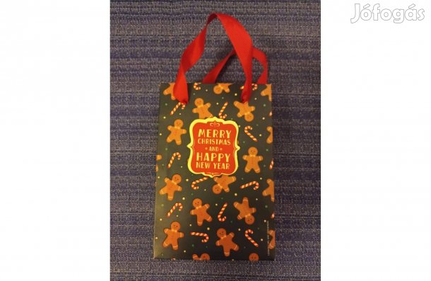 Merry Christmas and Happy New Year ajándéktasak (15 X 10 cm-s)