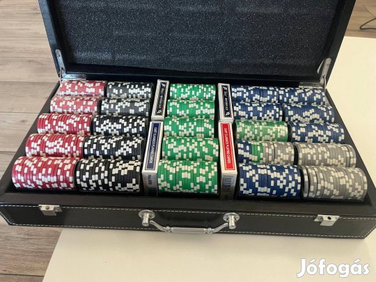 Mert játszani Jó!!! 500-as bőr pókerkoffer Gold Crown Premium