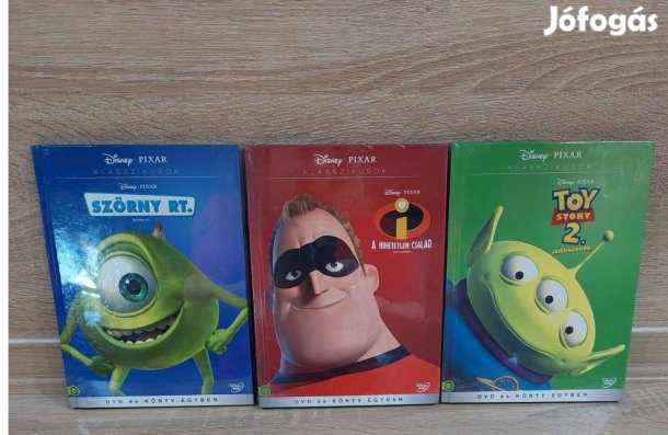 Mese DVD és könyv egyben 3 db új bontatlan. Az ár irányár