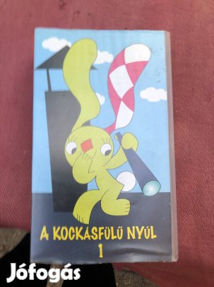 Mese videókazetta:A kockásfülü nyúl  , rajzfilm Vhs 1000 ft 
