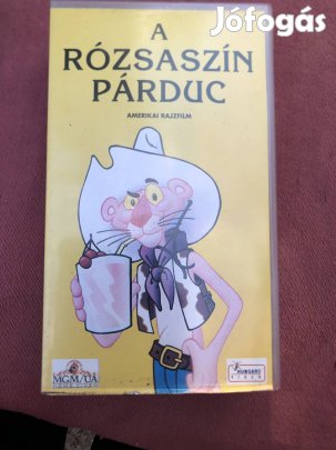 Mese videókazetta:A rózsaszín párduc , rajzfilm Vhs 1000 ft 
