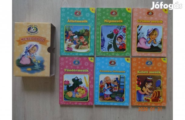 Mesedoboz 6 kis mesekönyvvel (24 szépen illusztrált mesével)