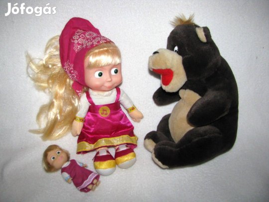 Mesefigurák zenélő bébyjáték beszélő Mása és a Medve 3 szettben játék