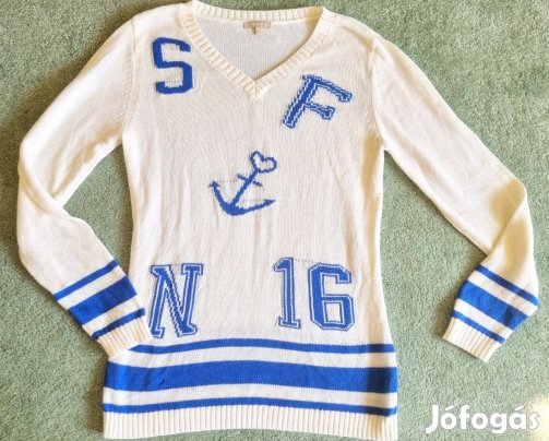 Meseszép Strandfein designer pulcsi rugalmas 38as