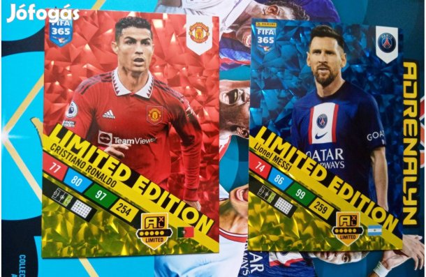 Messi és Ronaldo Fifa 365 XXL limited kártya