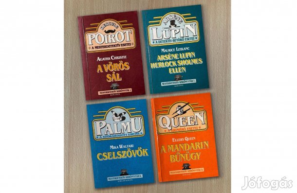 Mesterdetektív Kiskönyvtár: Poirot, Lupin, Palmu, Queen (Személyesen!)