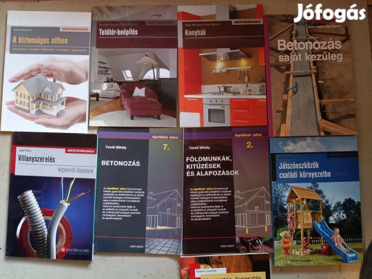 Mestermunkák, építési abc sorozat kötetei