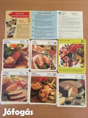 Mesterszakács receptkártyák