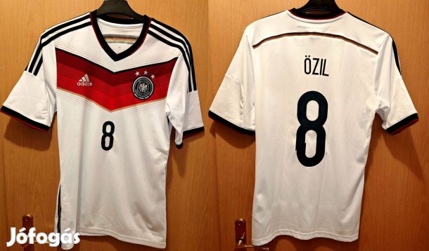 Mesut Özil Német válogatott eredeti fehér adidas 2014 mez (S-es)