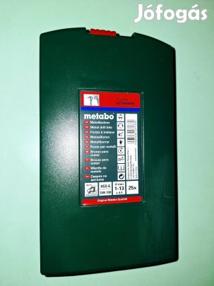 Metabo HSS-G fémfúró fém fúró fúrószár készlet 25 részes