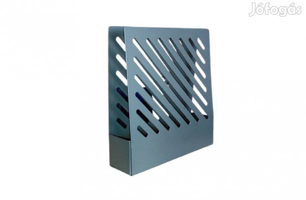 Metal szúnyogriasztó spirál tartó elegáns szürke csíkokkal, 15x4x16