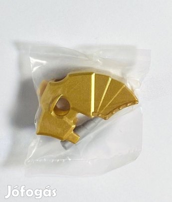 Metálarany ló harci sisak Eredeti LEGO elem - Castle 7946 - Új