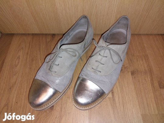 Metálos elejú cipő szürke Gabor 41 es 