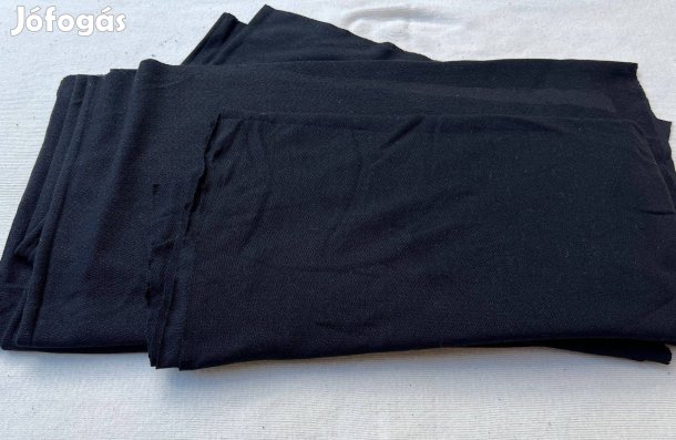 Méteráru - textil (dzsörzé) fekete