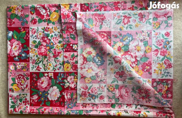 Méteráru - textil (karton) rózsás rózsaszín
