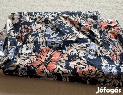 Méteráru - textil (karton) virágos sötétkék csomag