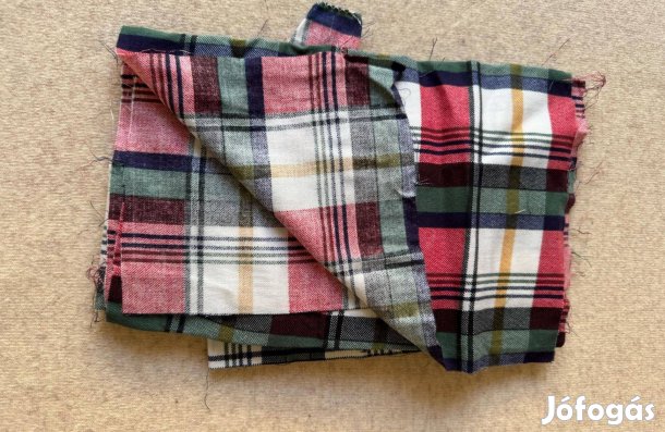 Méteráru - textil (pamut flanel) kockás csomag