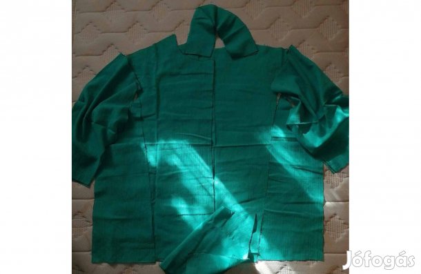 Méteráru - textil (varrásra vár 44-es blúz, géz) zöld