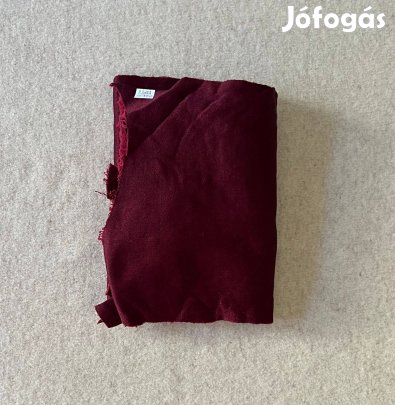 Méteráru (futter - szabadidő) bolyhos bordó