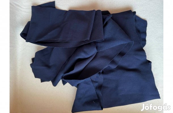 Méteráru, textil (dzsörzé, csillámló) sötétkék