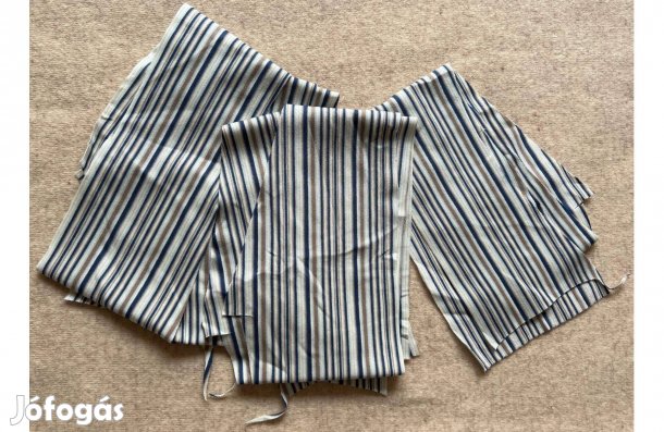 Méteráru, textil (dzsörzé) kék csíkos