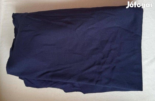 Méteráru, textil (futter - szabadidő) bolyhos sötétkék 1db