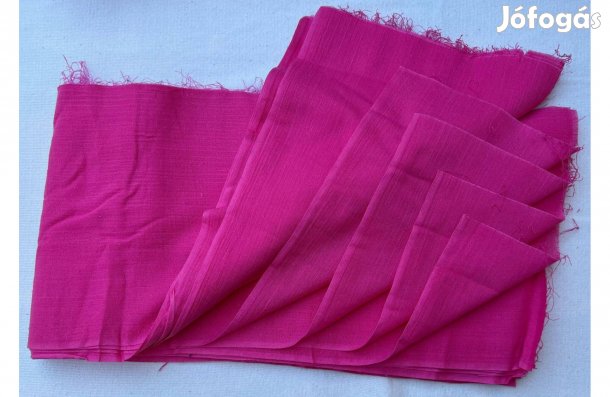 Méteráru, textil (gyűrt géz) pink csomagok