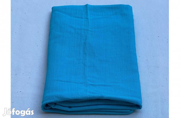 Méteráru, textil (gyűrt géz) világoskék