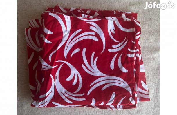 Méteráru, textil (karton) piros