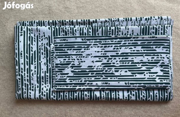Méteráru, textil (karton) zöld csíkos csomag