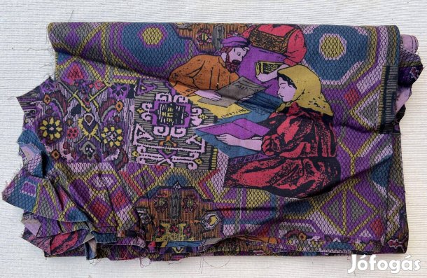 Méteráru, textil (kartonszerű, puhább) emberes lila