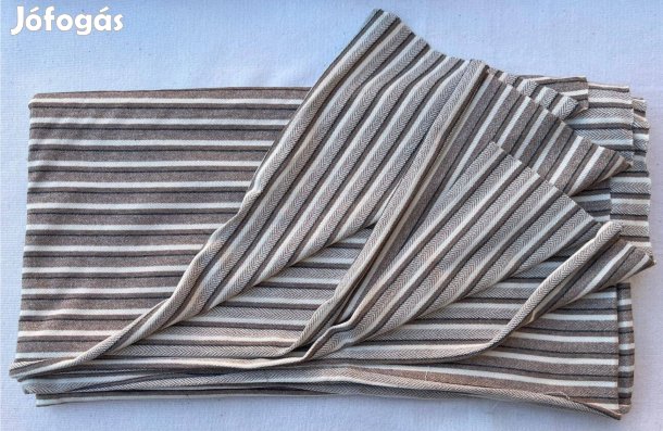Méteráru, textil (pamut) csíkos, barna