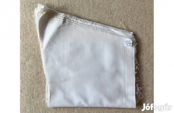 Méteráru, textil (szövet) fehér 9 db