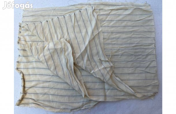 Méteráru, textil (vékony, blúz) sárga csíkos