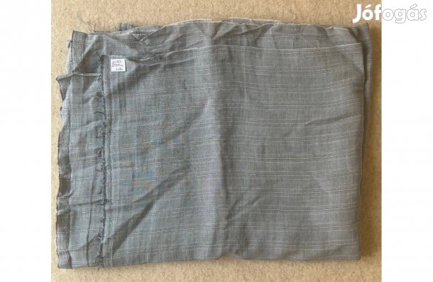 Méteráru, textil (vékony, blúz) szürke csíkos csomag