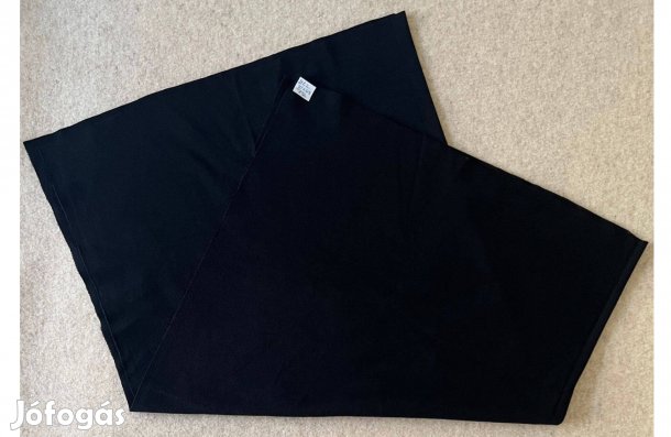 Méteráru textil (bordás, passzé) fekete 1db