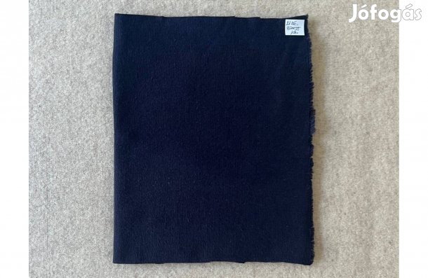 Méteráru textil (bordás, passzé) sötétkék 1db