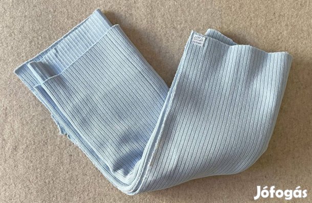 Méteráru textil (bordázott, pamut) fehér és babakék csomag