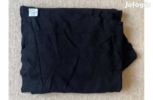 Méteráru textil (dzsörzé) fekete
