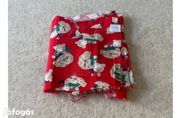 Méteráru textil (flanel) színes, macis mintás