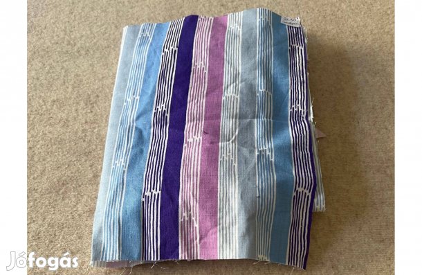Méteráru textil (karton) lila, csíkos