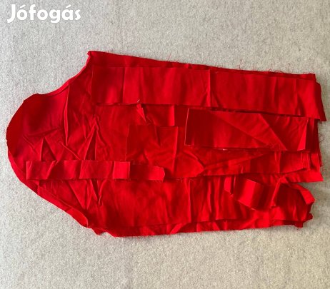 Méteráru textil (karton, vastagabb) piros