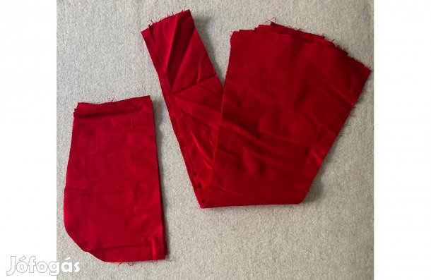 Méteráru textil (szövet) piros